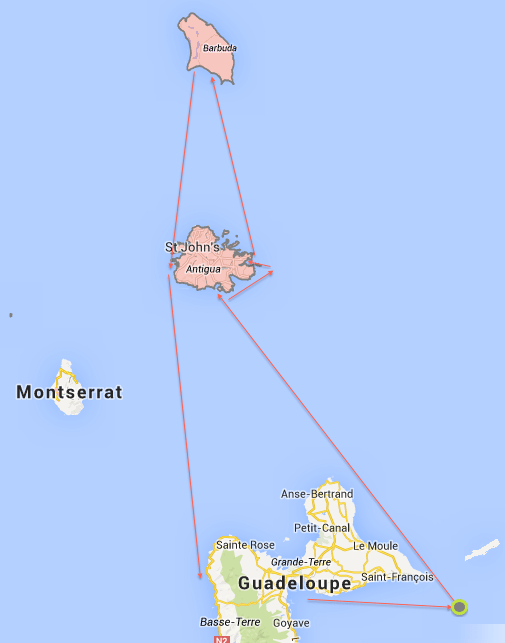 Croisière Guadeloupe Antigua Barbuda