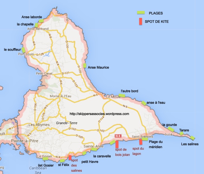 Plages de Grande Terre en Guadeloupe