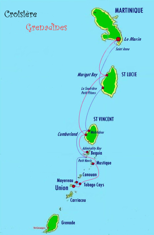 Grenadines-cartes
